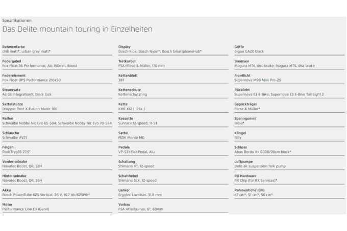 Riese und Müller Delite Mountain touring ab: